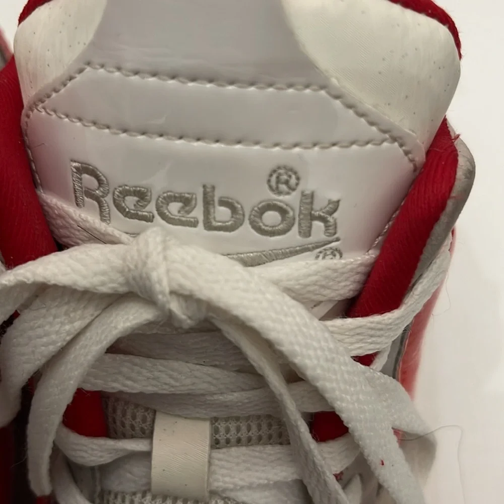 REEBOK KAMIKAZE 2 MID GHOST OF CHRISTMAS PAST WHITE/RED SNEAKERS MENS SIZE 8.5